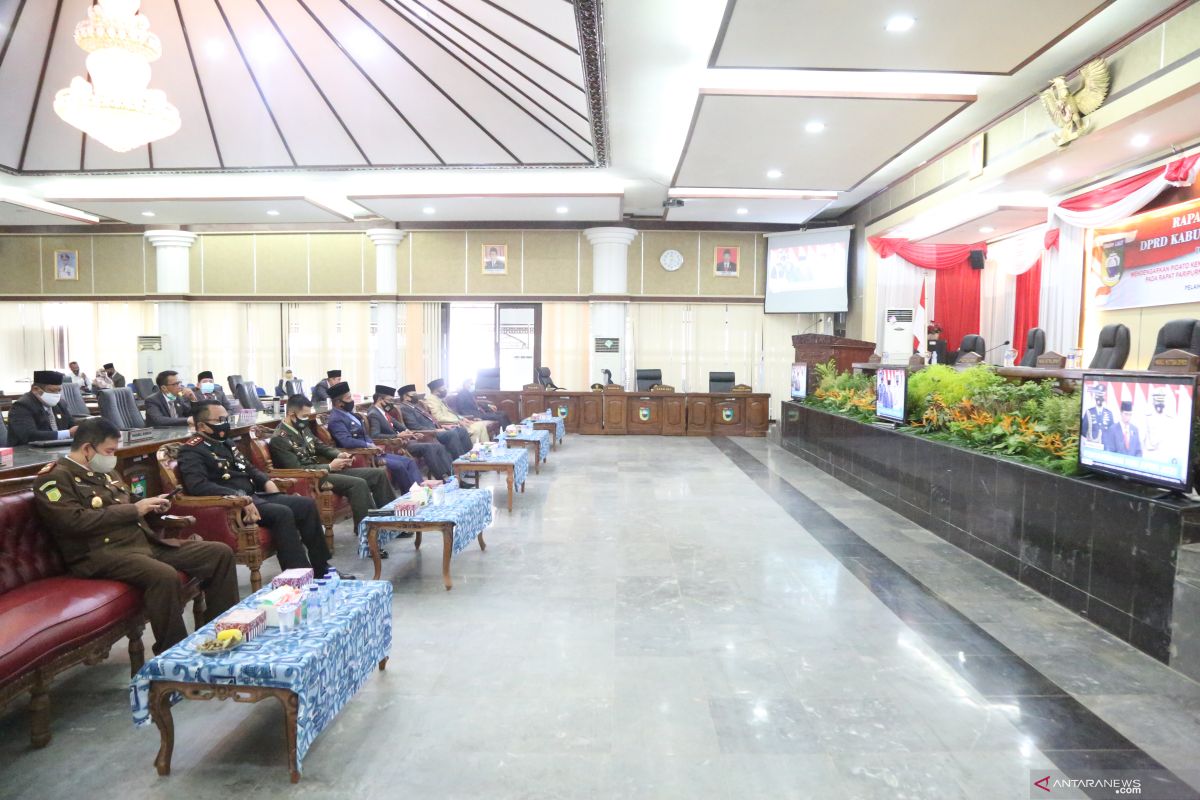 Bupati-Forkopinda ikuti pidato kenegaraan Presiden RI tentang RUU APBDN 2021