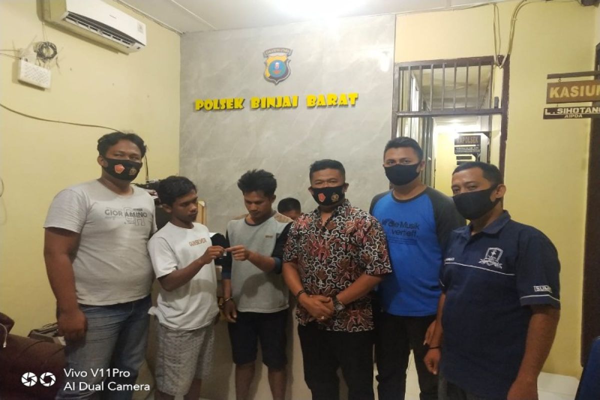 Polsek Binjai Barat tangkap dua tersangka pemilik sabu-sabu