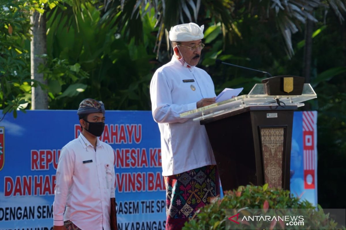 Pemkab Karangasem peringati Hari Jadi Ke-62 Provinsi Bali secara sederhana