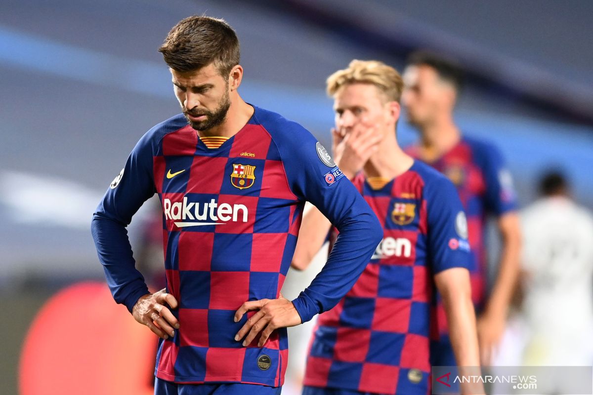 Gerard Pique serukan perubahan radikal di Barcelona usai dibantai Munchen