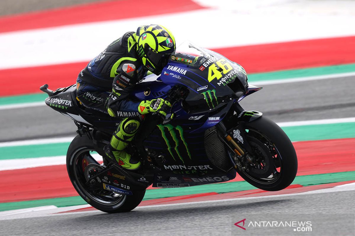 Valentino Rossi pimpin serbuan Yamaha di FP3 GP San Marino