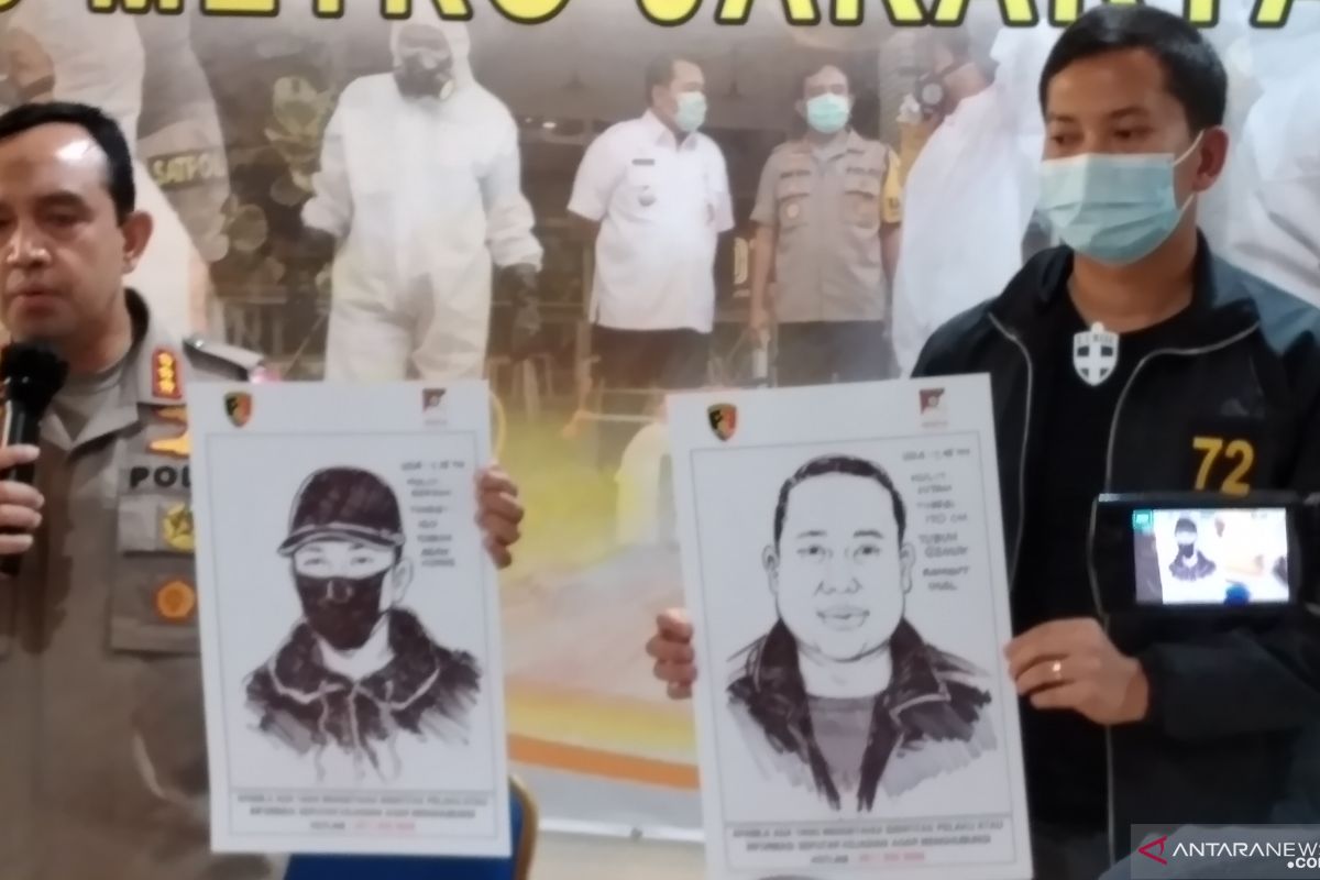 Polisi tampilkan sketsa pelaku penembakan di Kelapa Gading