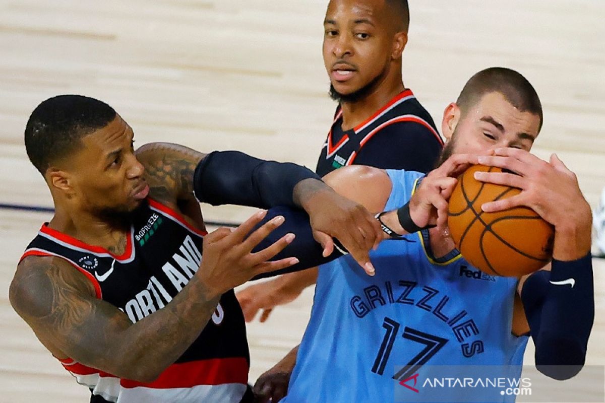 Blazers singkirkan Grizzlies demi rebut tempat terakhir playoff NBA