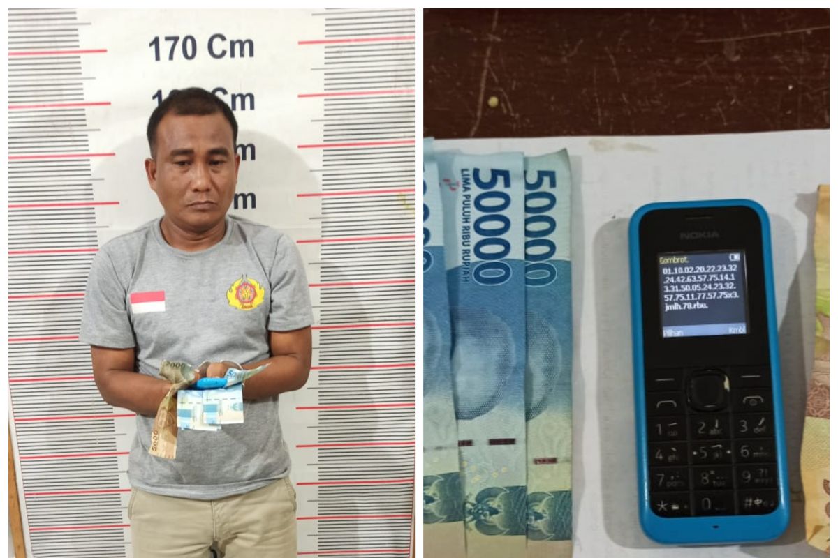 Polisi Besitang Langkat tangkap perjudian togel Hongkong