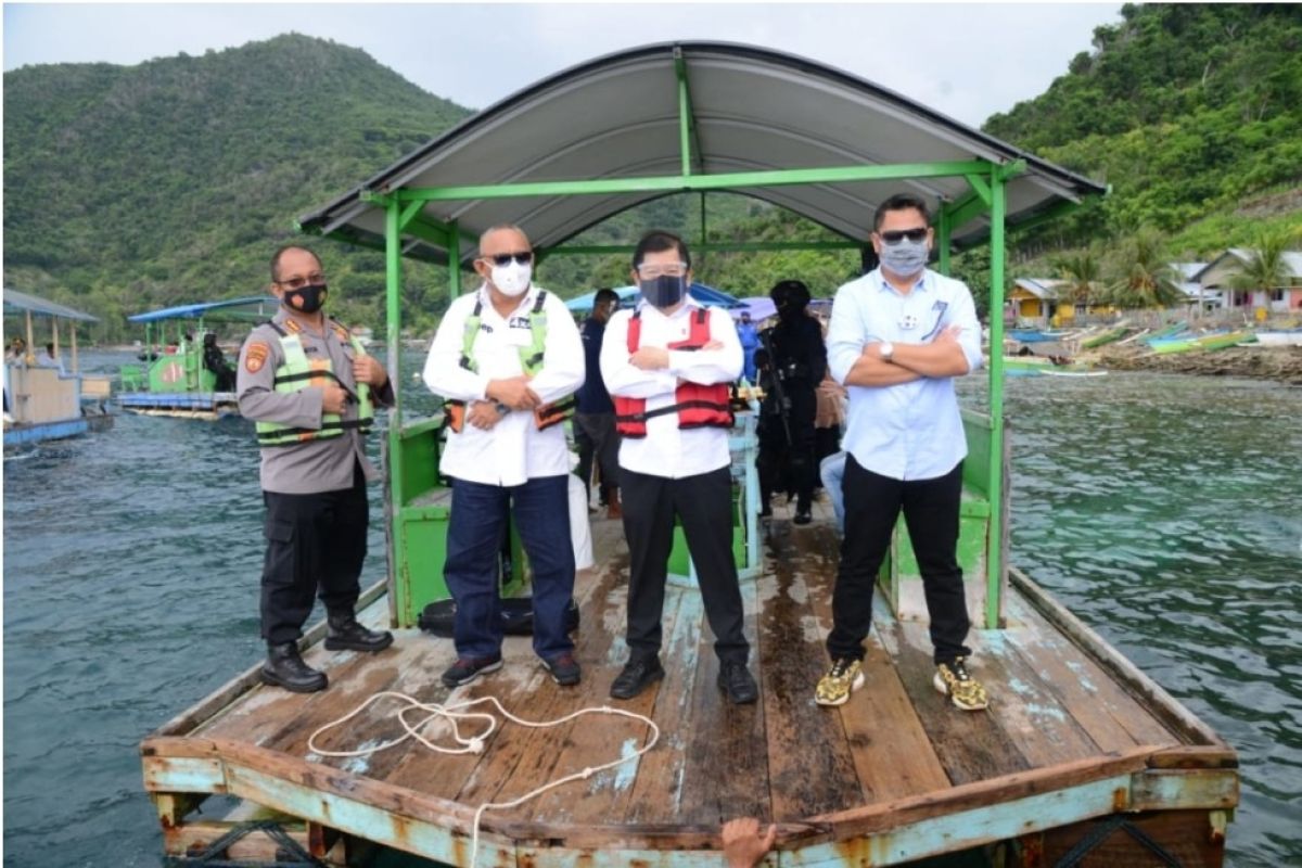 Menteri PPN canangkan Taman Laut Olele wisata sadar protokol kesehatan