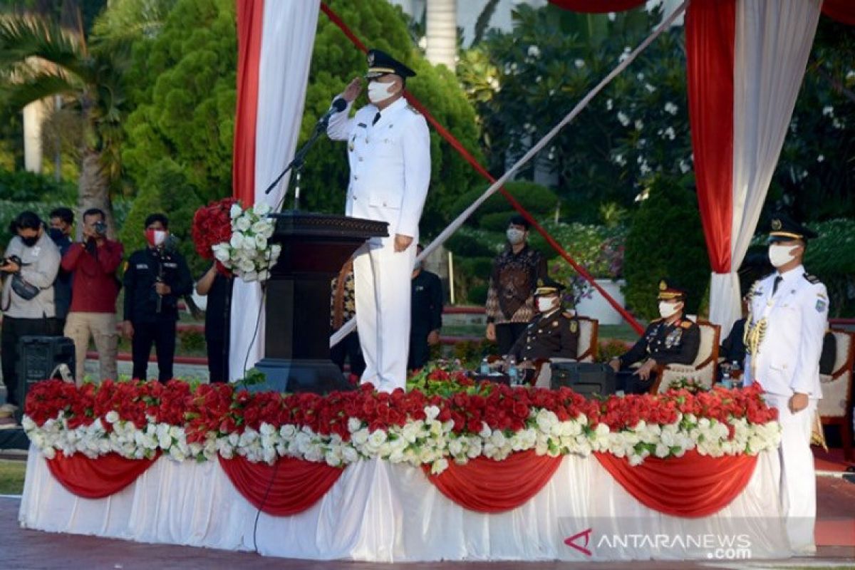 Aceh tetap laksanakan upacara HUT ke 75 RI di tengah COVID-19