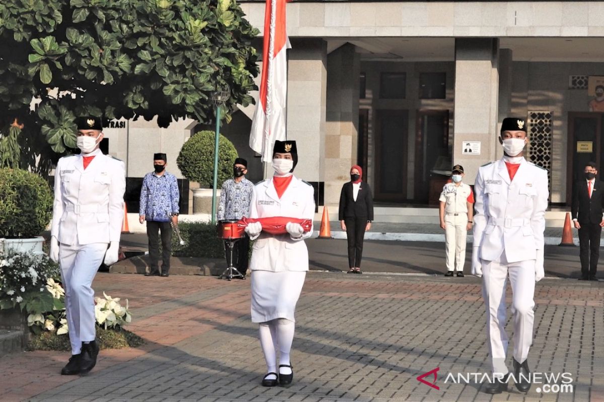 Pengibaran bendera sambut HUT RI di Jakpus hanya libatkan pasukan inti