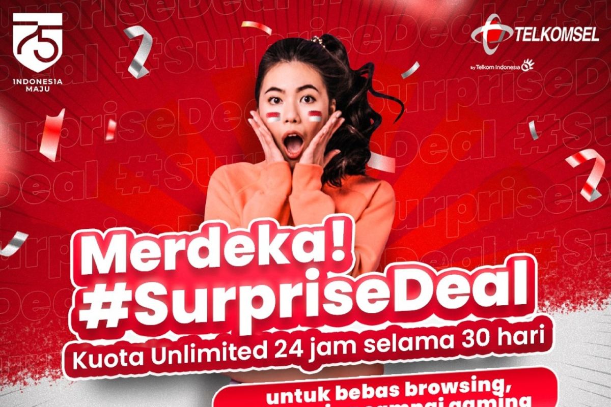 Maknai HUT ke-75 RI, Telkomsel terus bergerak maju bersama Indonesia maju