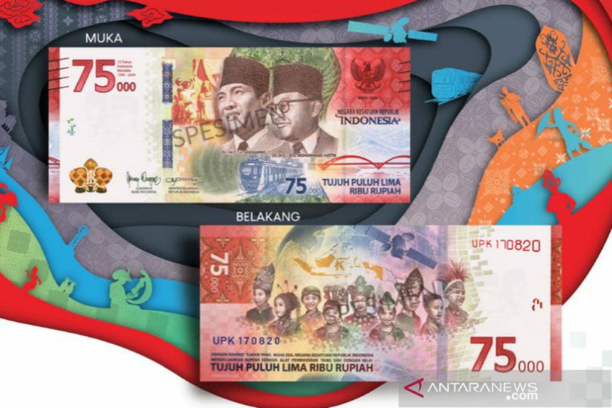 Menkeu-BI resmikan uang rupiah khusus HUT ke-75 RI pecahan 75.000