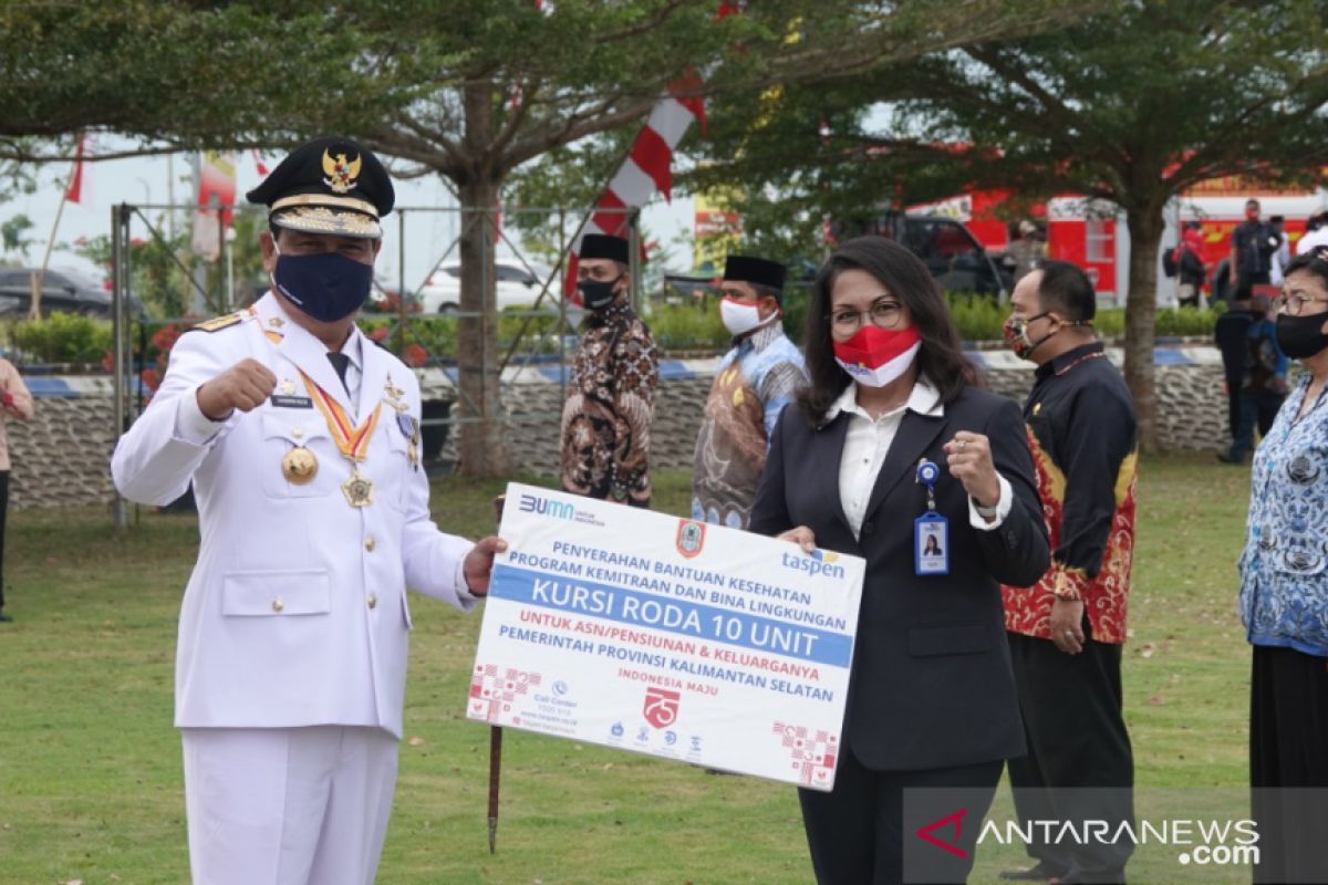 Taspen bantu ratusan unit kursi roda tandai peringatan kemerdekaan ri