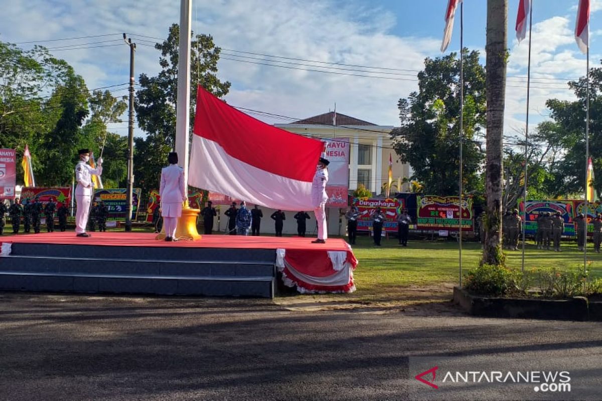 Upacara HUT ke-75 RI di Belitung berlangsung khidmat