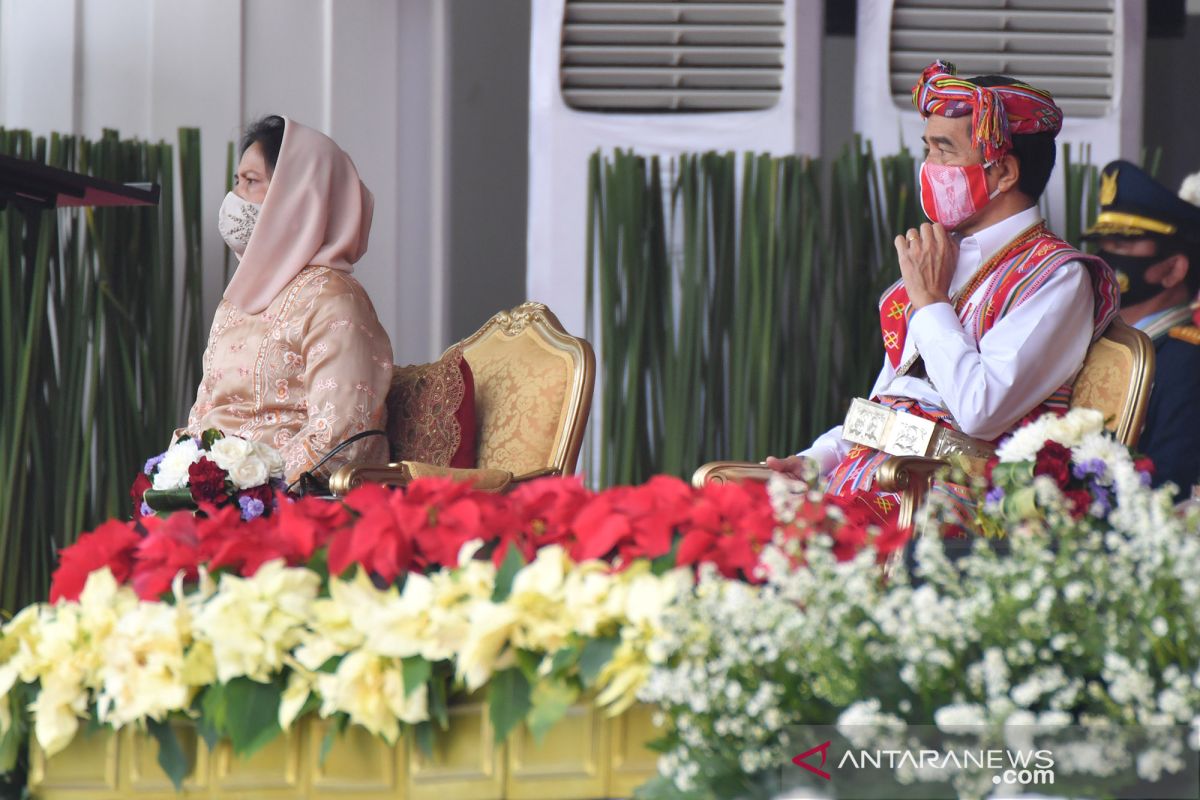 Presiden Jokowi : Pandemi tak kurangi kekhidmatan Detik-Detik Proklamasi
