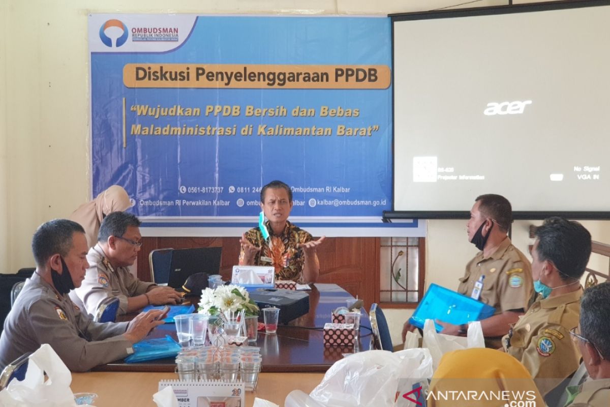 Ombudsman Kalbar sampaikan temuan dalam PPDB SMP di Kota Pontianak