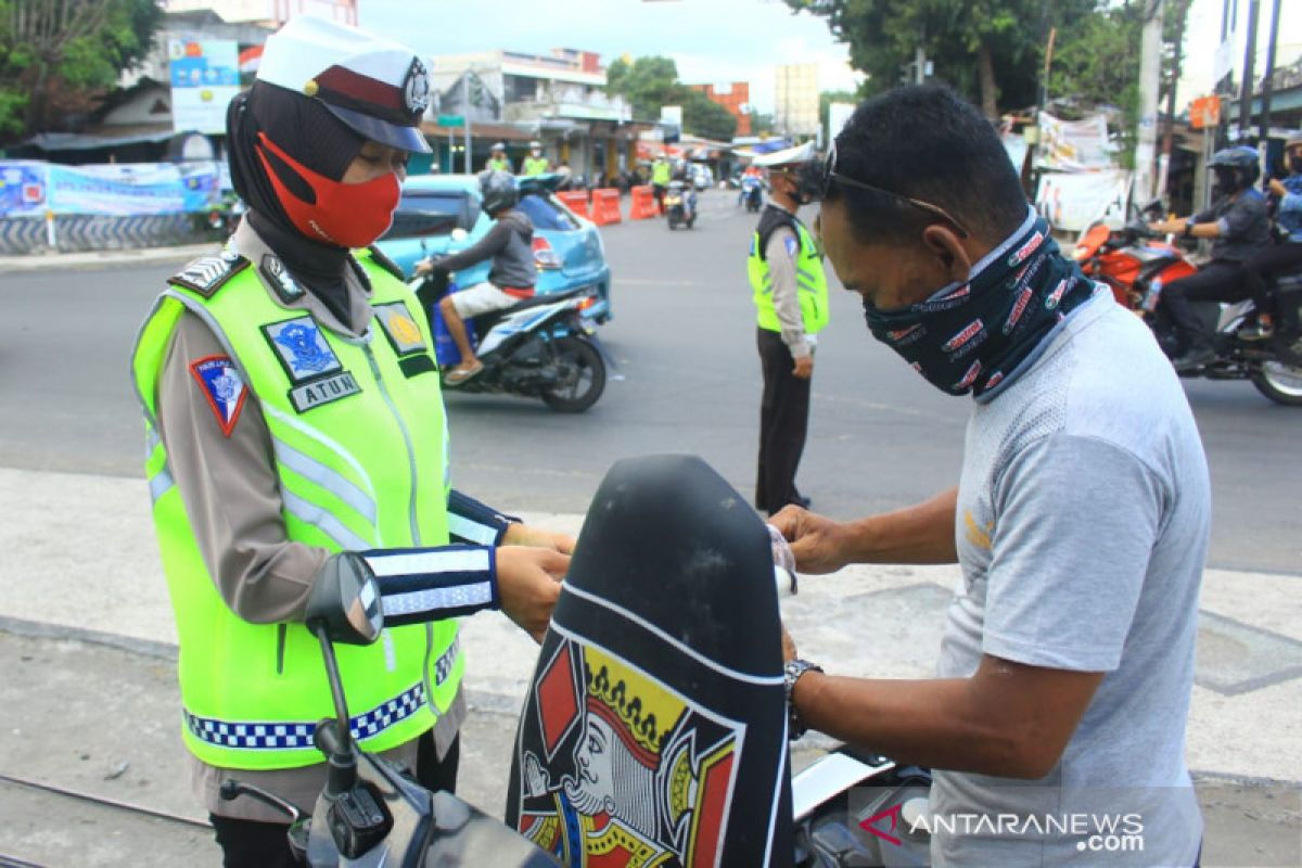 Polresta Mataram mengaktifkan pos pemeriksaan protokol kesehatan