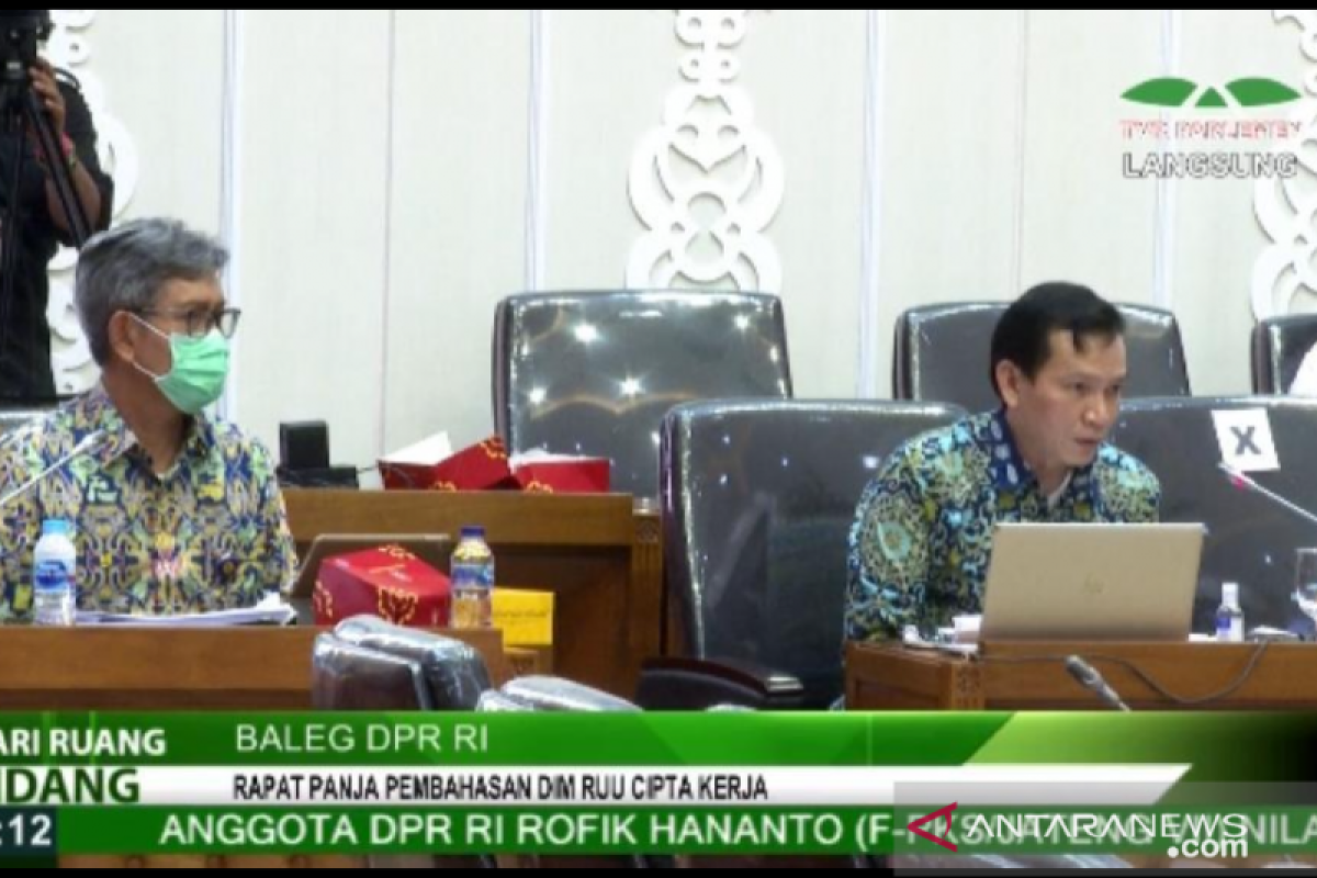 DPR selesai bahas 118 DIM RUU Cipta Kerja Bab 3