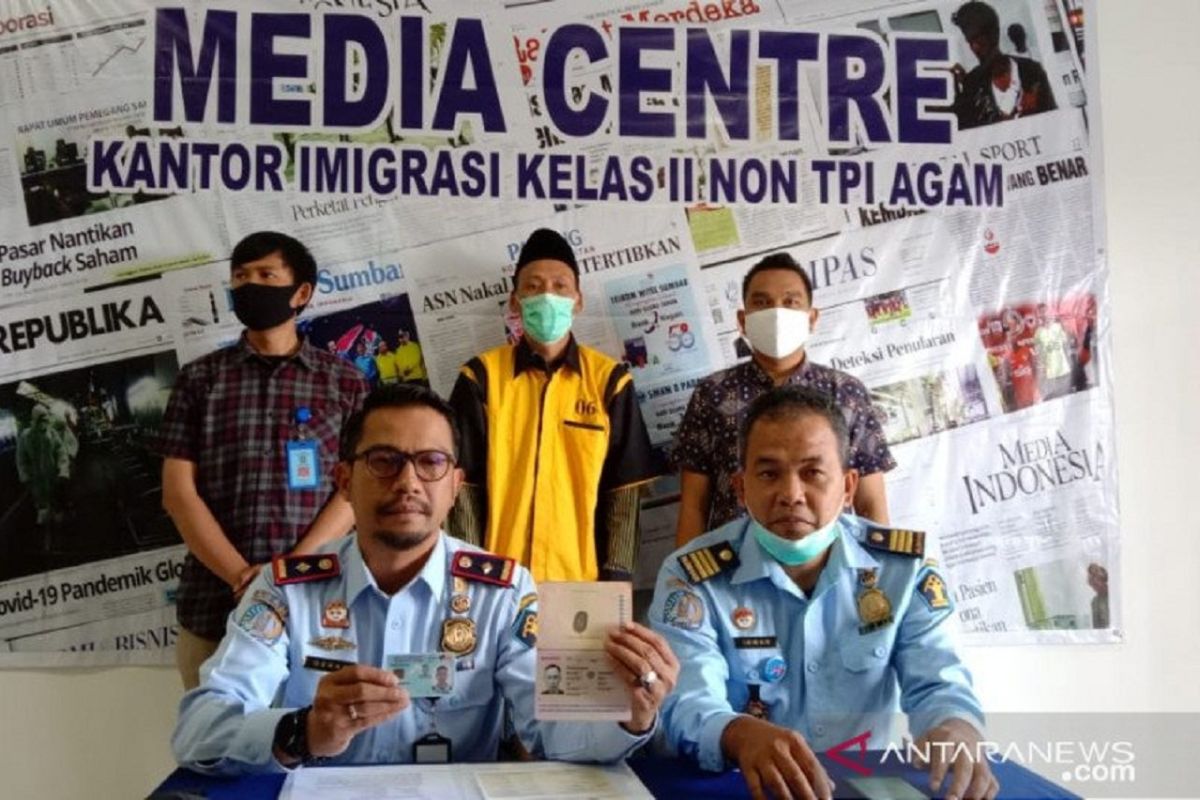 Tinggal tiga tahun di Bukittinggi, Imigrasi Agam amankan satu warga Malaysia