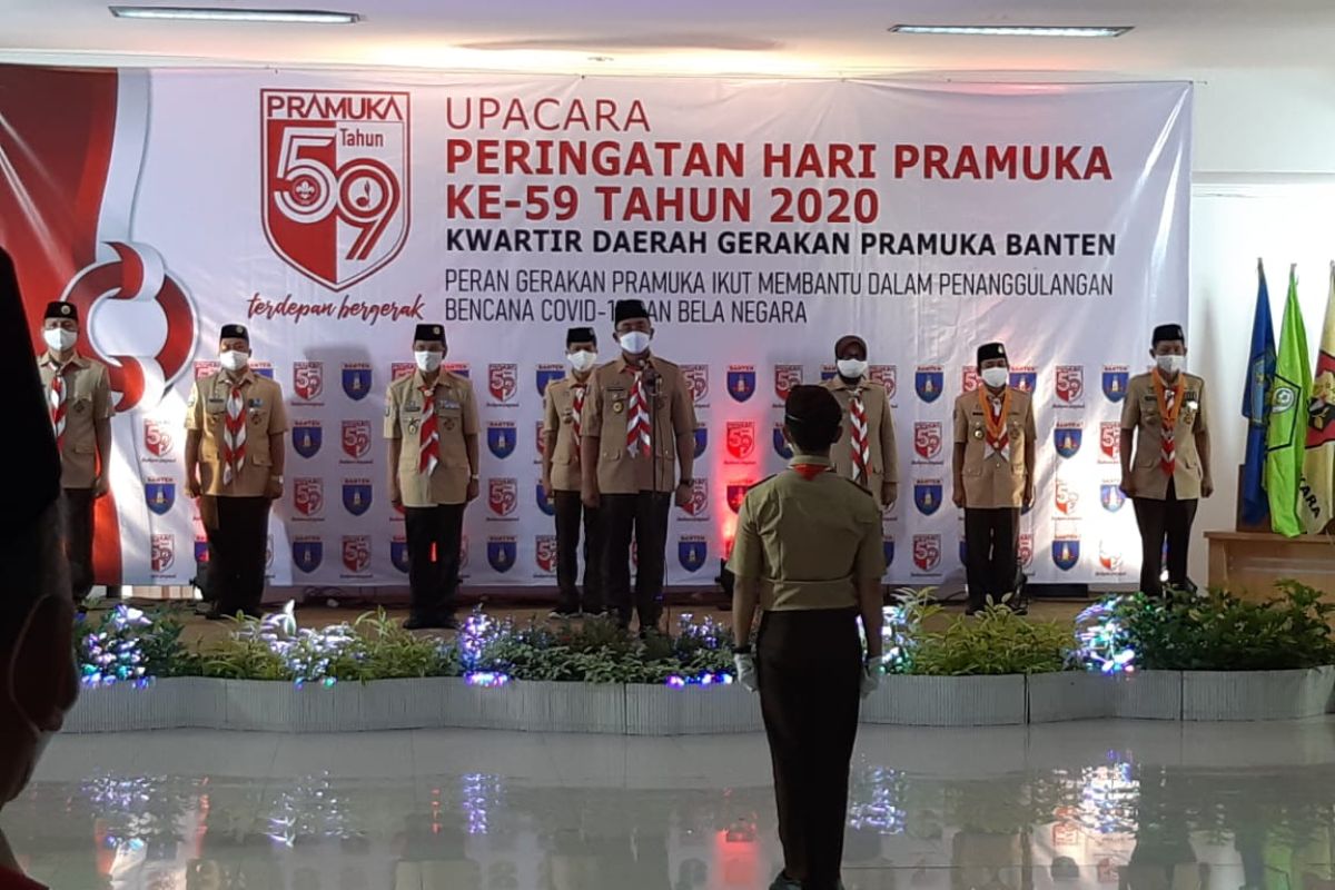 Wagub Banten  Andika Hazrumy  minta Pramuka aktif bantu penanganan COVID-19