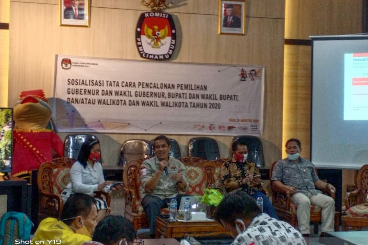 KPU Poso  gelar sosialisasi tata cara pencalonan pilkada