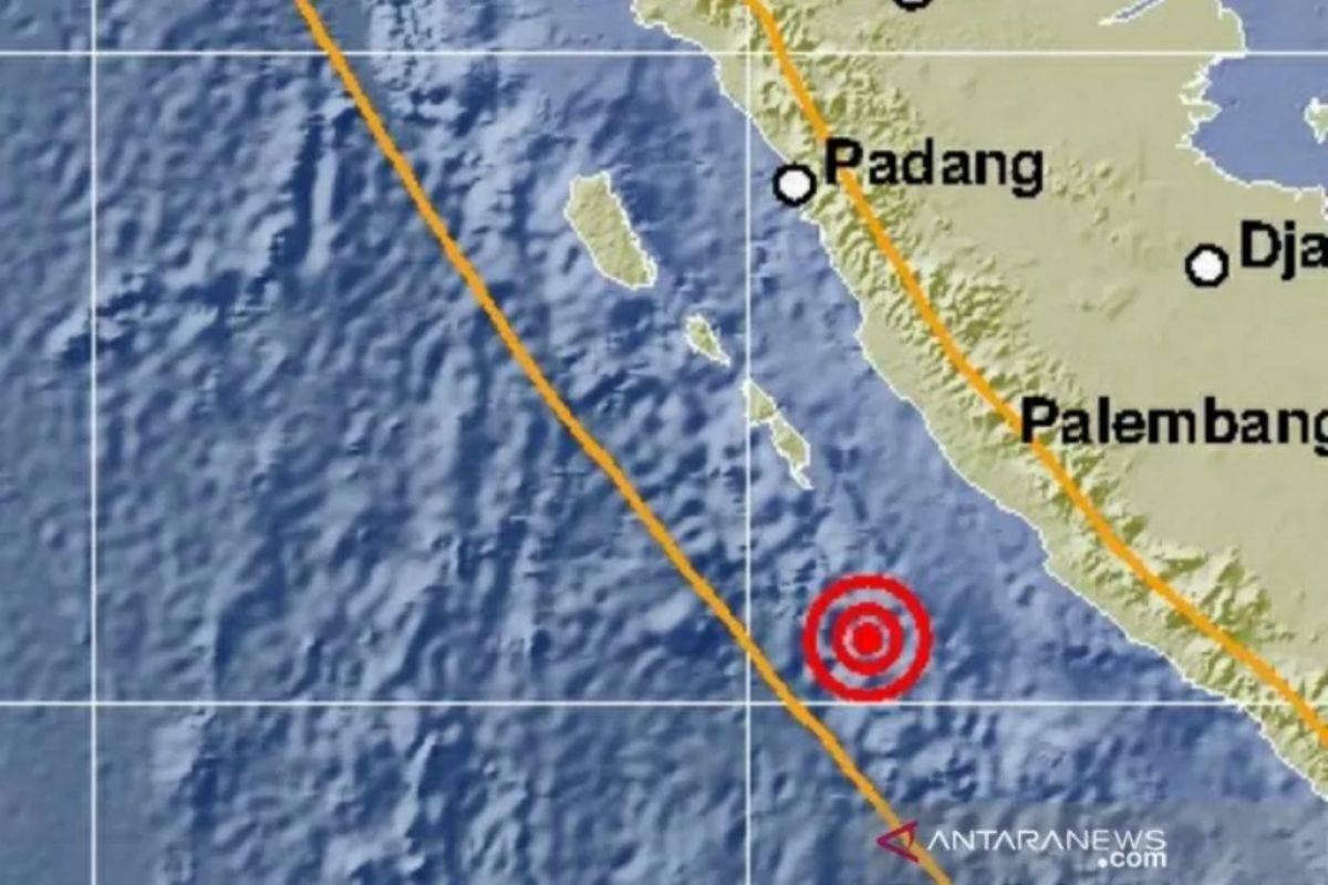 Tujuh kali gempa susulan terjadi pascagempa bermagnitudo 6,9 di Bengkulu