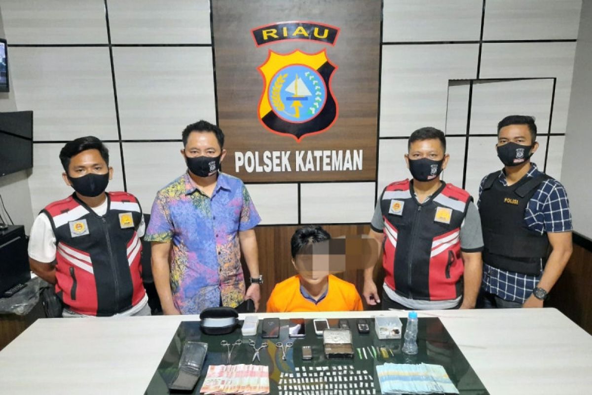 Polisi tangkap seorang warga Kateman beserta 17,36 gram sabu