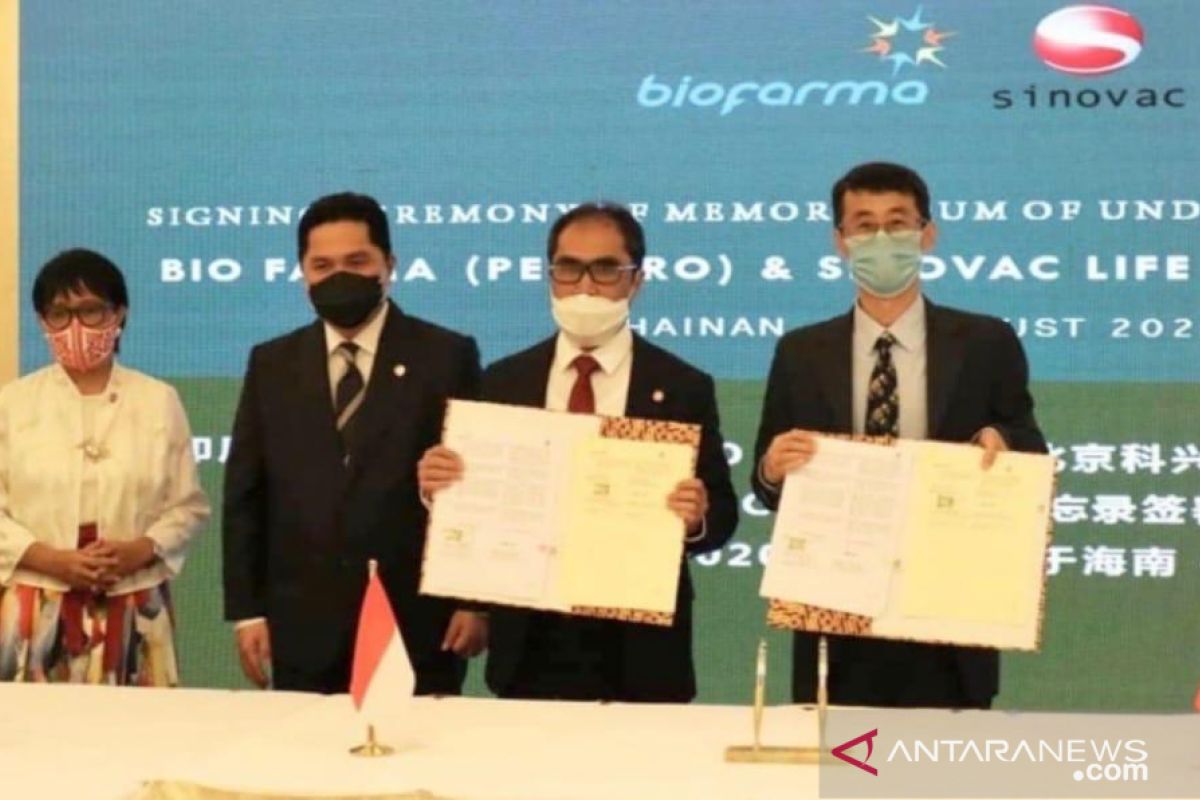 November 2020, Bio Farma mulai terima 50 juta dosis vaksin COVID-19