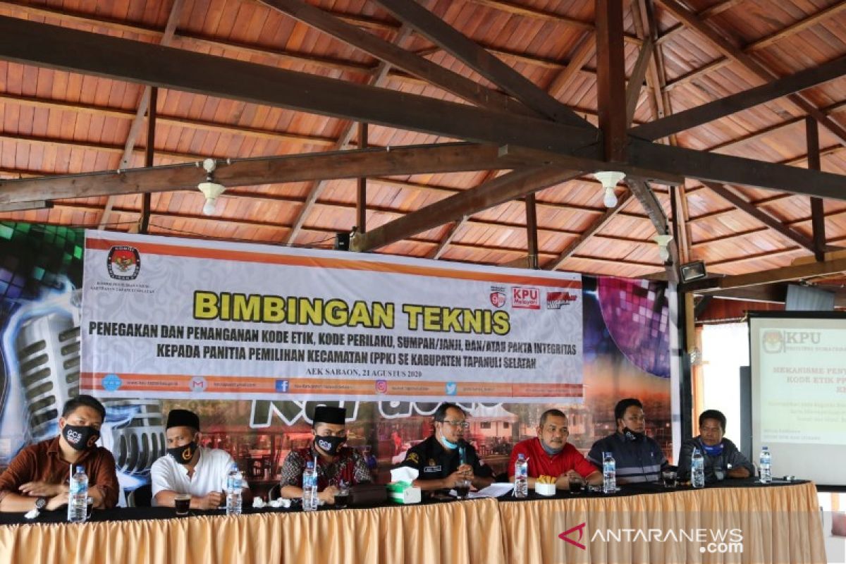 KPU Tapsel gelar bimtek kode etik