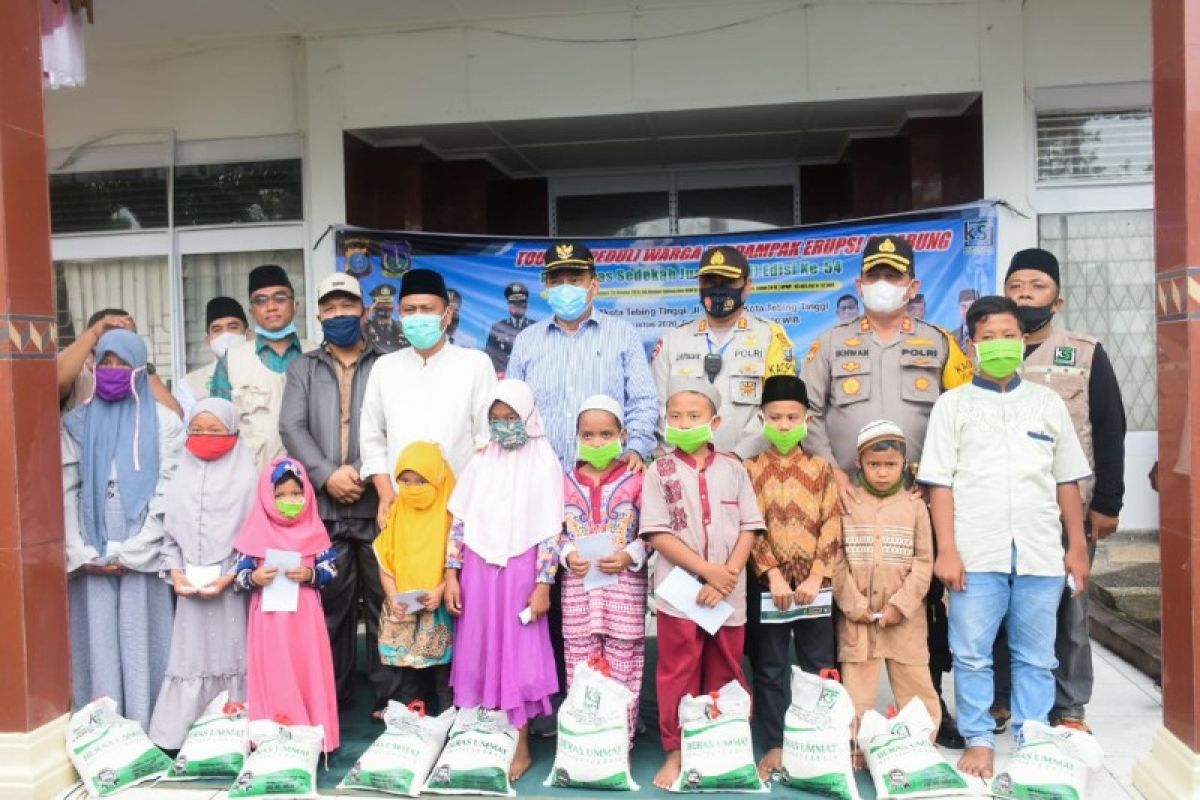 KSJ Touring Peduli Sinabung di Tebing Tinggi