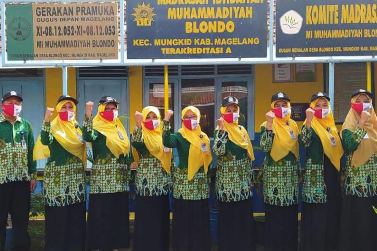 4 SMK Muhammadiyah di Kabupaten Magelang ikut Gerakan Satu Juta Masker