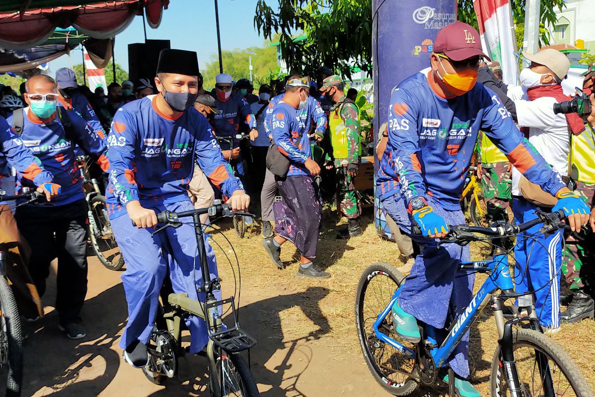 Gowes santri Pasuruan saat pandemi COVID-19 didukung Wagub Jatim