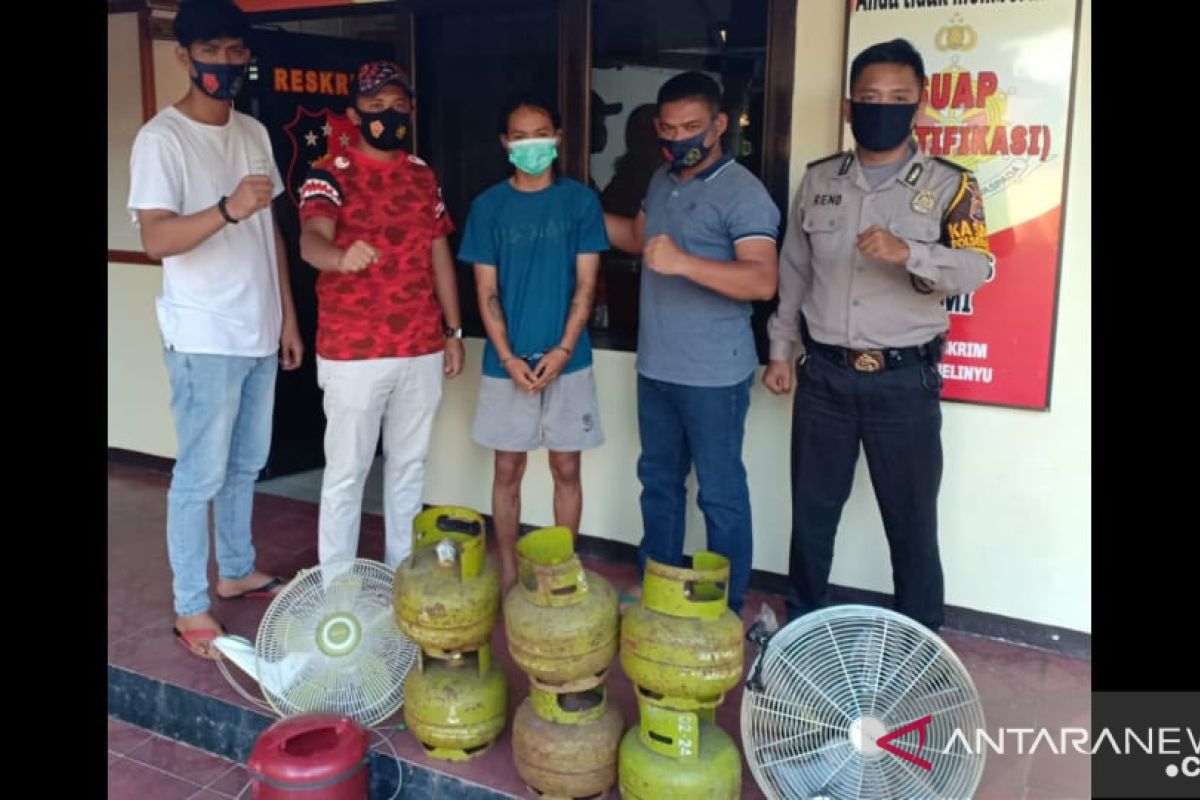 Polsek Belinyu berhasil amankan pelaku pencurian tabung gas