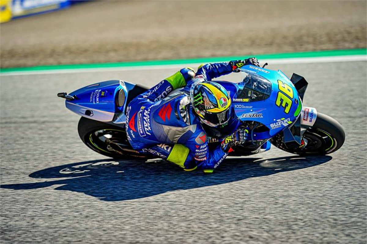 Pebalap tim Suzuki Ecstar  Joan Mir tercepat di FP3 GP Styria