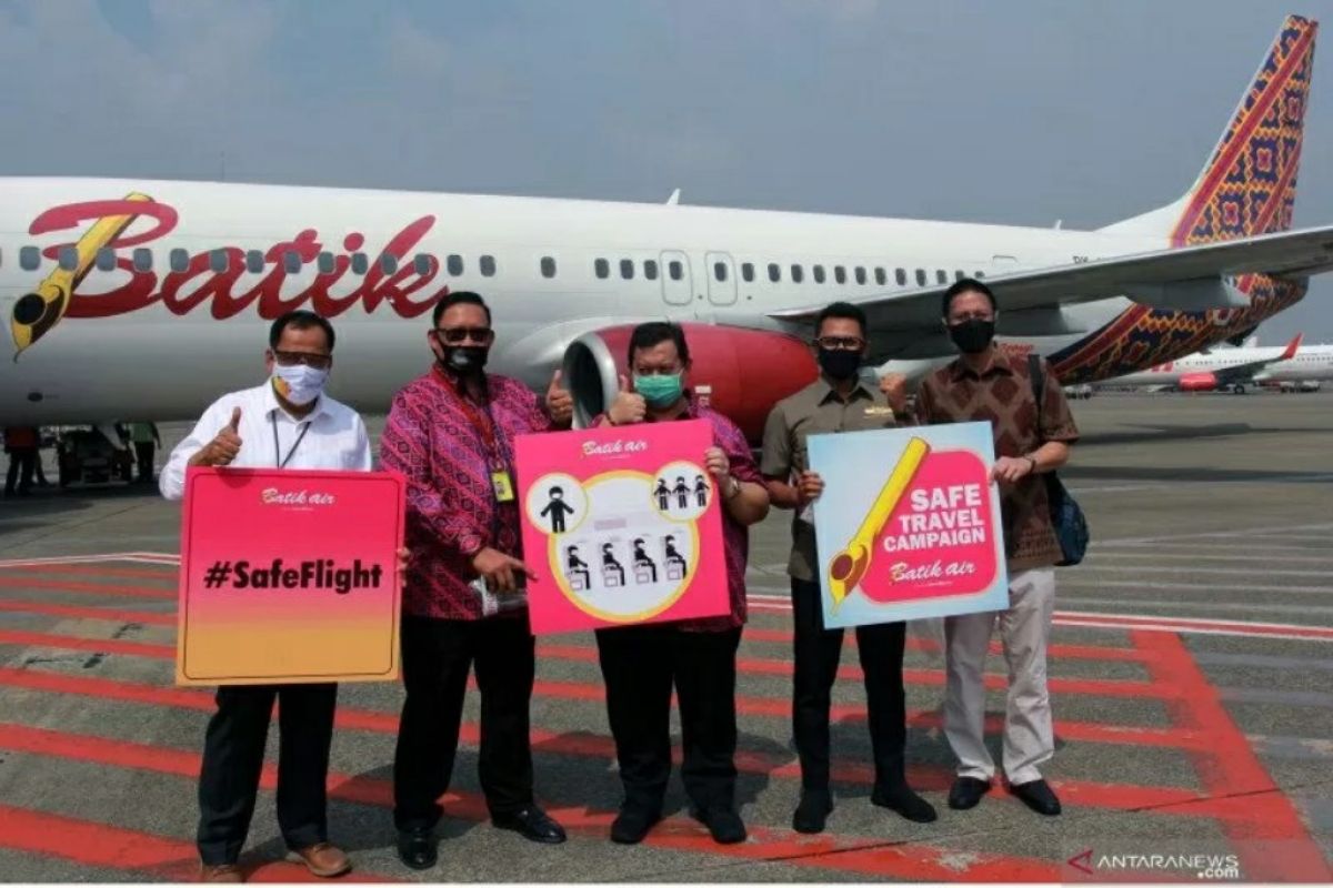 Enam penumpang positif, Batik Air dilarang ke Bandara Supadio