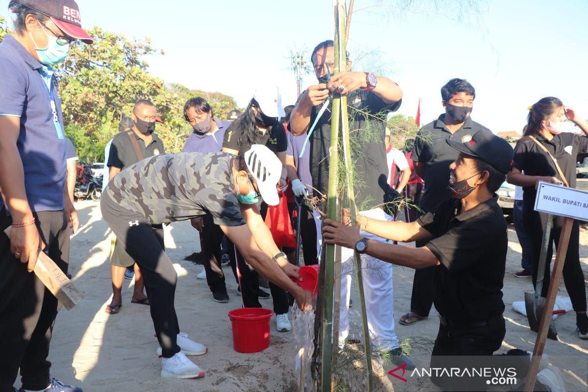 Badung tanam Pohon Cemara Udang untuk kelestarian alam