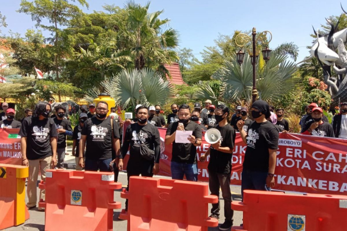 Putra Risma dan GAS aksi dukung Eri Cahyadi maju Pilkada Kota Surabaya