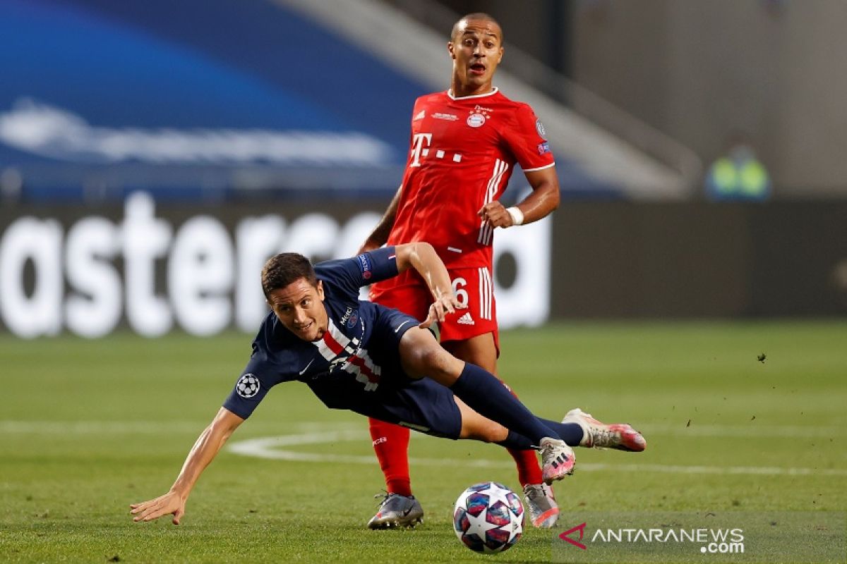 Liga Champions - Herrera belum ikhlas PSG kalah dari Bayern Muenchen