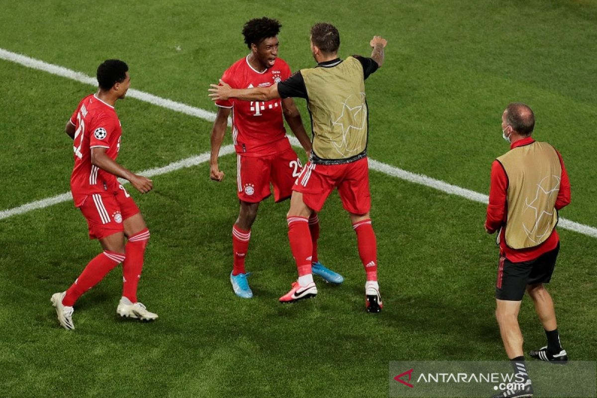 Gol Tunggal Coman antar Bayern juarai Liga Champions