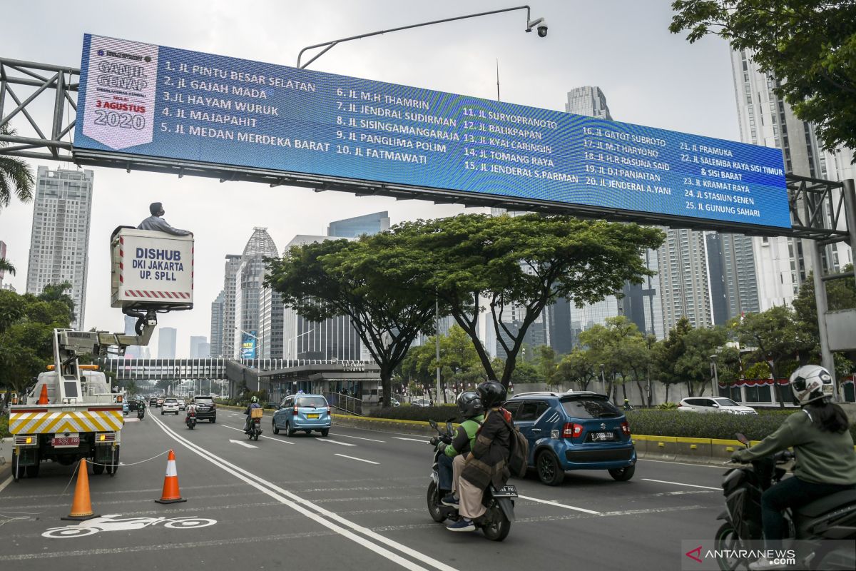 Jelang PSBB total di Jakarta, aturan ganjil-genap masih berlaku pada hari ini