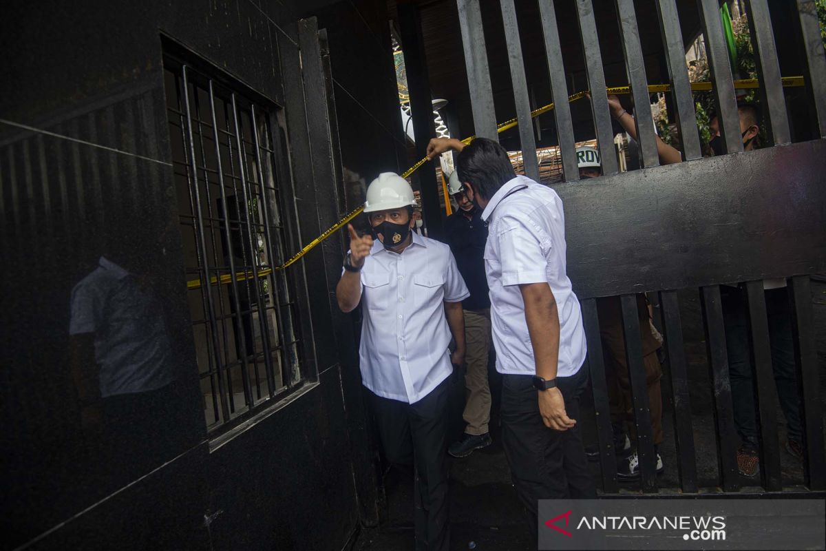 Labfor Mabes Polri tahap 2 olah TKP kebakaran Gedung Utama Kejagung