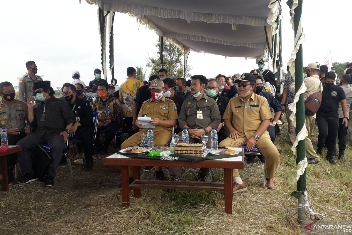 Mentan minta Pemprov Babel buka 30 ribu hektare lahan sawah