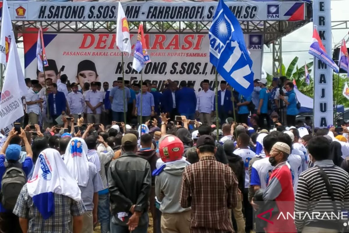 Satono - Fahrur Rofi deklarasikan maju di Pilkada Sambas 2020