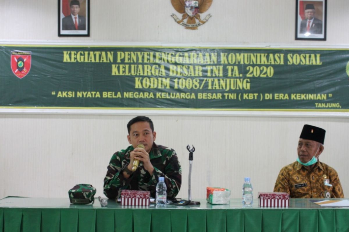 Dandim : Keluarga besar TNI jadi panutan penerapan protokol kesehatan