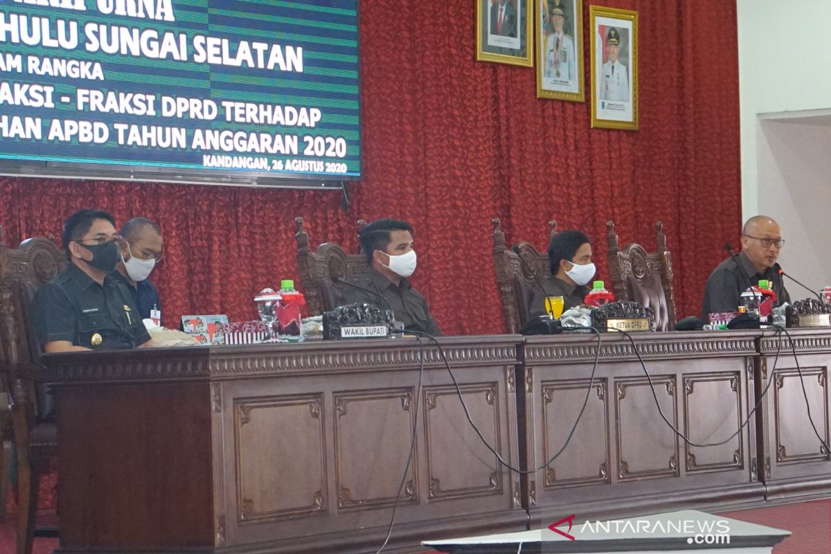 Seluruh fraksi menyepakati Raperda Perubahan APBD 2020 dibahas ke tahap selanjutnya