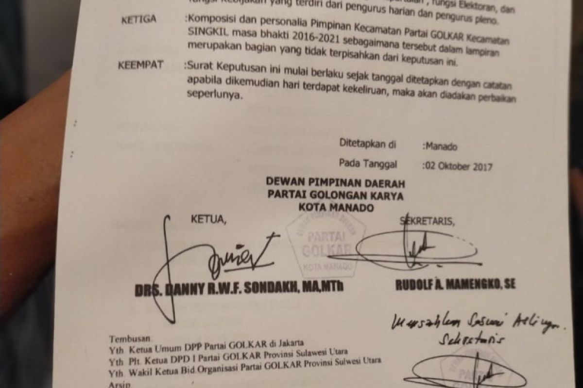 Pengurus Golkar ingatkan Ketua KPPG-AMPA tak boleh diganti