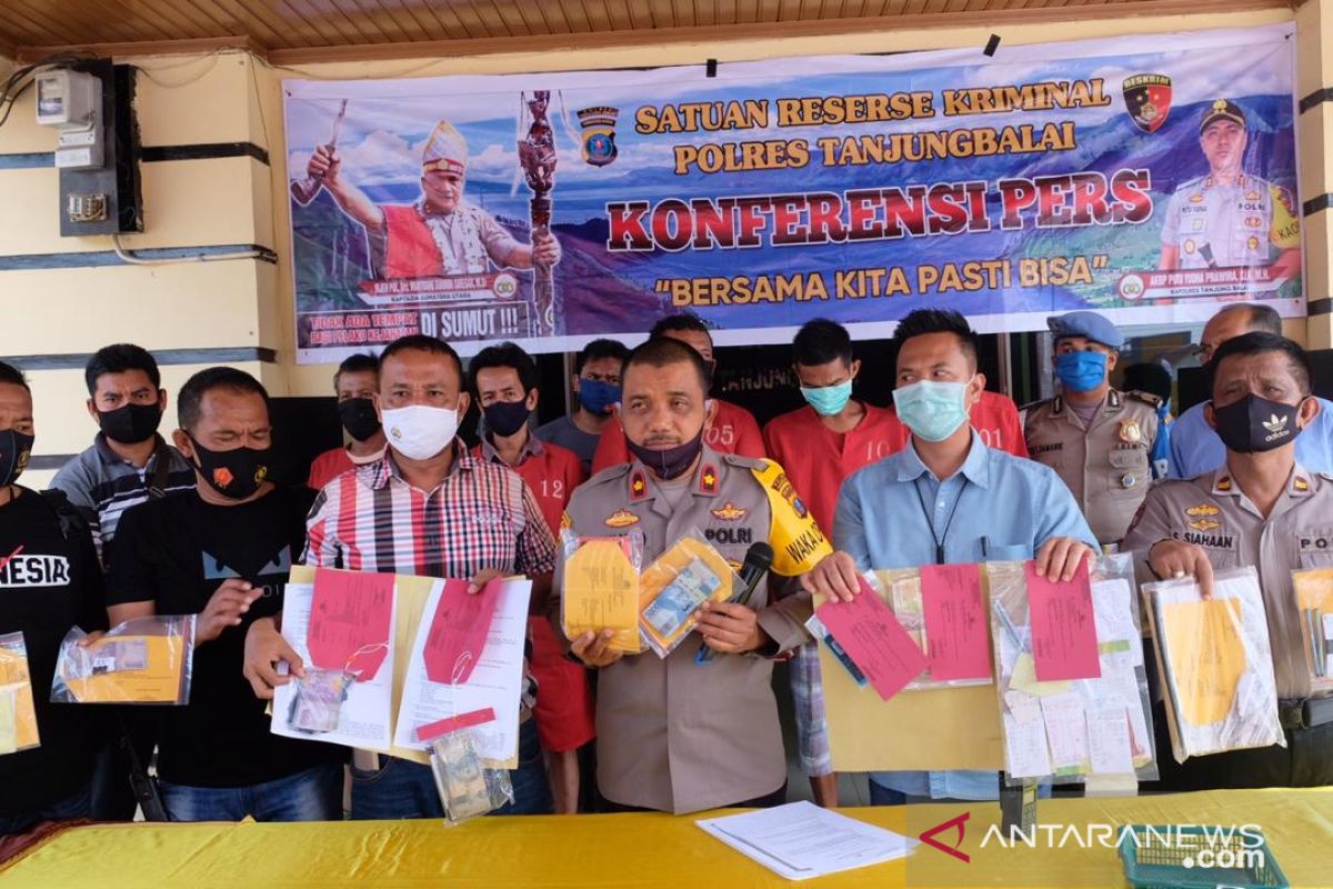 Jajaran Polres Tanjungbalai ringkus lima tersangka perjudian