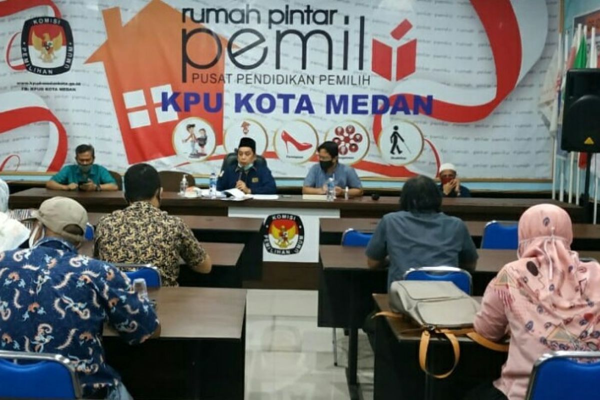 KPU Medan buka pendaftaran calon  kepala daerah 4-6 September 2020