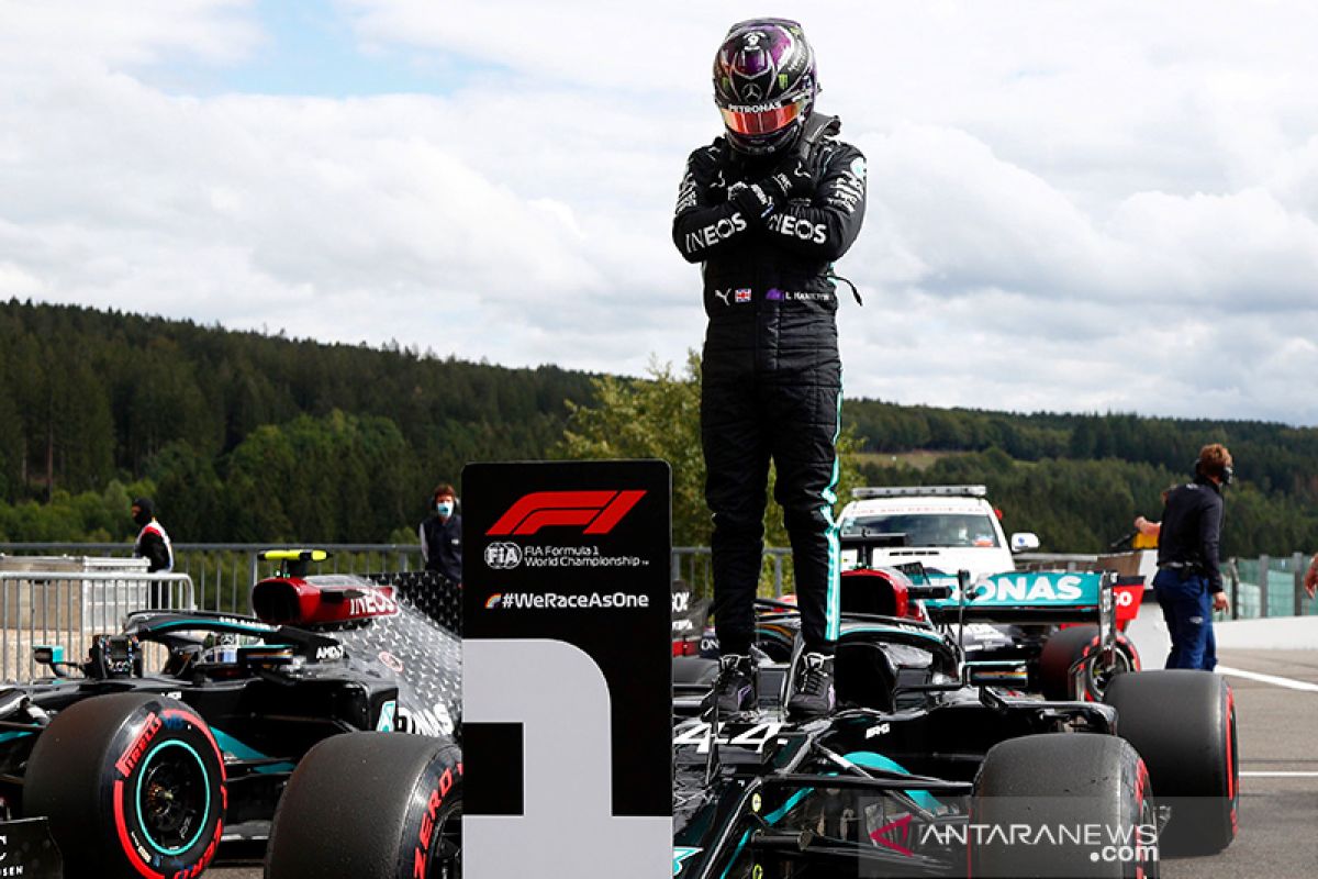Pecahkan rekor Sirkuit Spa, Hamilton rebut pole position GP Belgia
