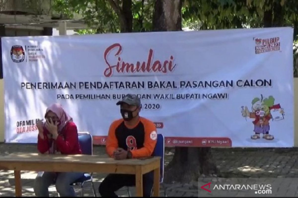 KPU Ngawi batasi simpatisan saat pendaftaran calon kepala daerah