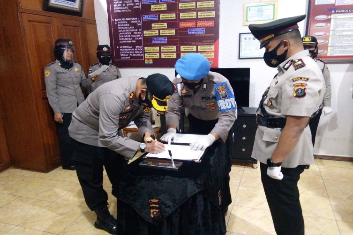 Kapolres Binjai pimpin sertijab tiga pejabat utama