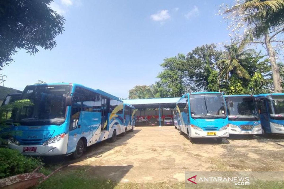 Operasi lima bus rapid trans Rafflesia Bengkulu dihentikan