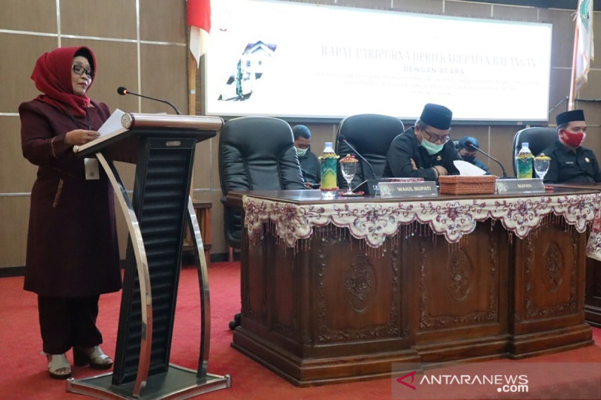 Lima Fraksi di DPRD setujui dan sah kan perubahan APBD TA 2020 menjadi Perda